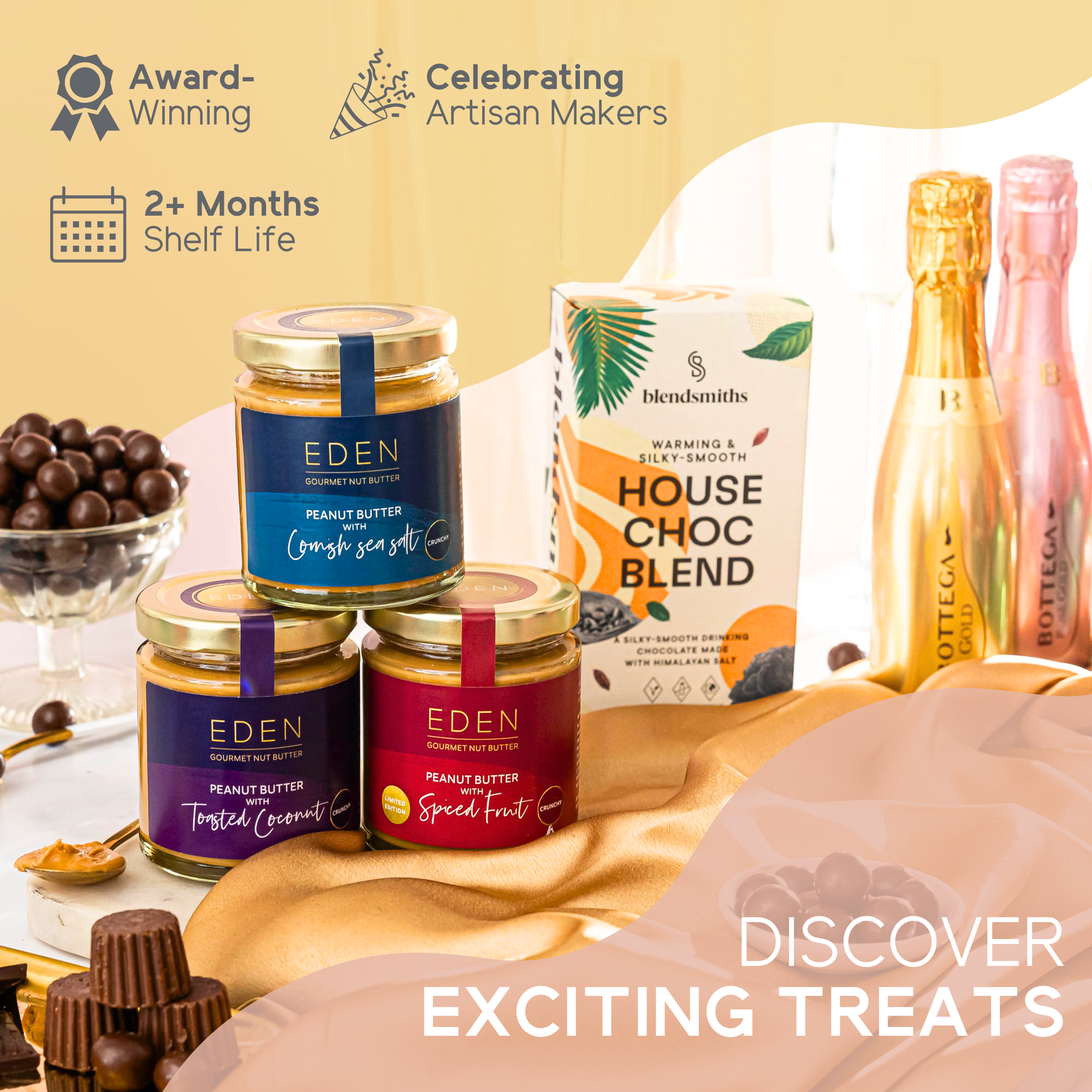 Celebratory Anniversary, New Home, Gourmet Food Hamper, Vegan & Gluten-Free Luxury Selection